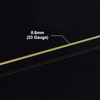 BENECREAT 22 Gauge 164FT Tarnish Resistant Gold Wire Jewelry Beading Wire - Image 3