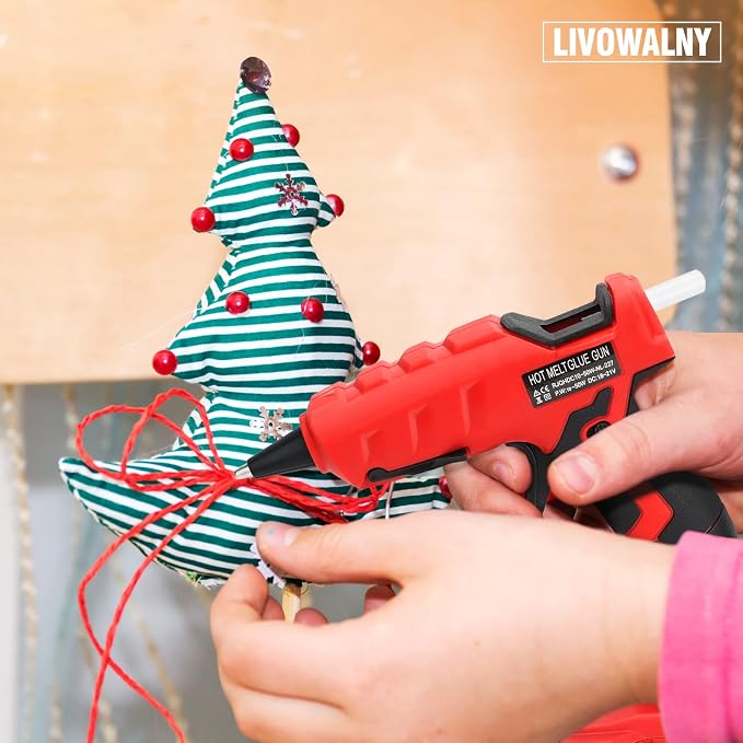 LIVOWALNY Cordless Hot Glue Gun Compatible - Image 6