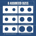 Boen 600PCS Coin Flips in 6 Sizes Cardboard Coin Holders - Image 3