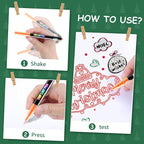 FUMILE 12 Colors Double Line Outline Markers, Glitter Markers - Image 5