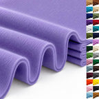 Lavender Large Felt Fabric 36" x 36", 1.4 mm Soft Felt Sheet, Nonwoven Fabric by ZANEXIR