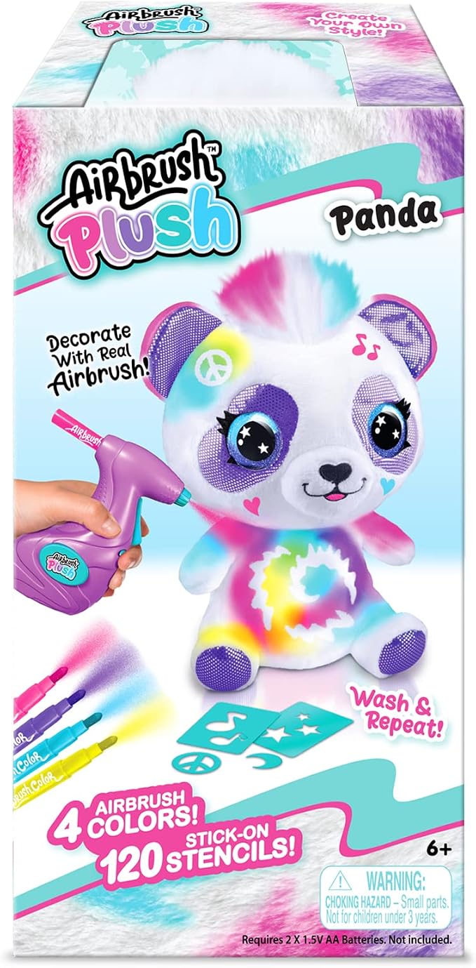 Canal Toys Personalize Airbrush Plush Large Panda! Decorate, Repeat! Customize by CanalToysUSALtd