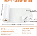 Glossy White Permanent Vinyl, Lya Vinyl Glossy White 12" x 50Ft Permanent - Image 2