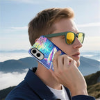 for Samsung Galaxy S25 Edge Case, Colorful Ocean Sharks Pattern Glossy 2 in 1 - Image 7