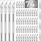 JTIEO Exacto Hobby Craft Knife 74 Pack by JTIEO