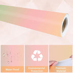 Qyeahkj Boho Bulletin Board Paper Roll Pink Bulletin Board Background Paper - Image 3