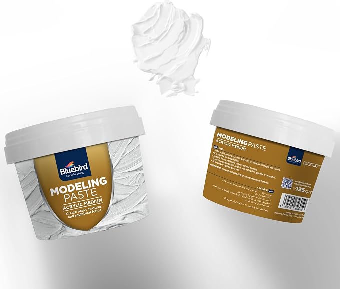 Bluebird Thick Modeling Paste White 5.3 Oz / 150gm - Image 5