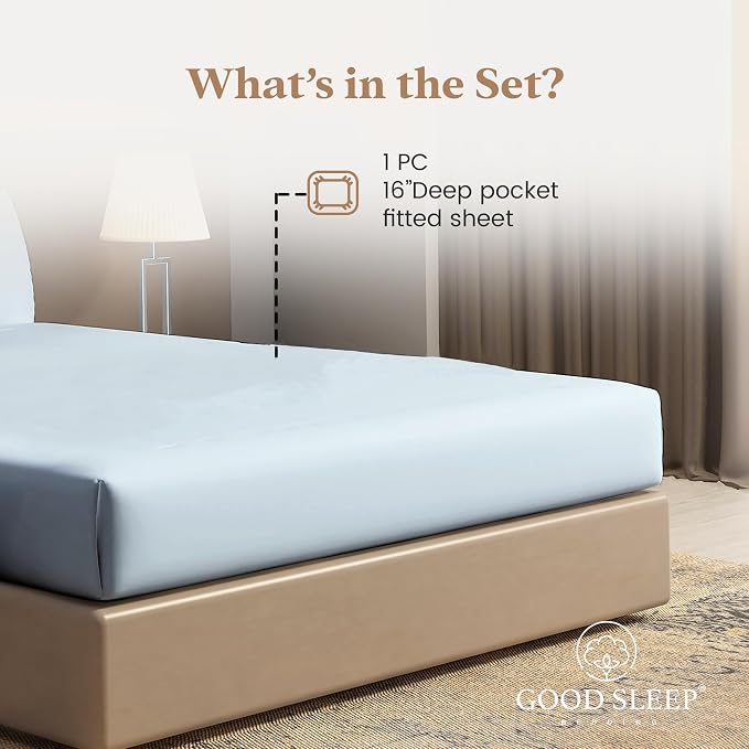 Good Sleep Bedding Queen Size Soft & Breathable Luxury 1000 Thread Count 16" - Image 2
