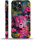 ZHEGAILIAN Case for iPhone 13 Pro Max, Panther Leopard Flower Durable by Home