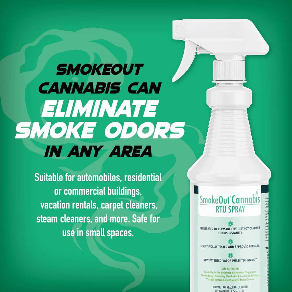 SmokeOut - Commercial Strength Odor Eliminator - Neutralizer, Deodorizer, Odor Remover (32 ounce)