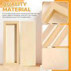 FSWCCK 5 Pack 4 x 12 inch Wood Panel Boards, Unfinished Wood Canvas Panels - Image 3