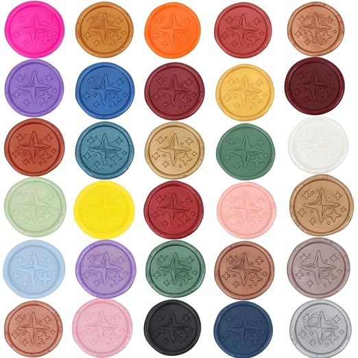 Metallic Assorted Wax Seal Beads, 832 Pieces Octagon Sealing Wax Pellets in 32 - Image 2