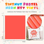 Tintnut Light Red Neon Heat Transfer Vinyl, easy cut & weed, stretch washable - Image 4