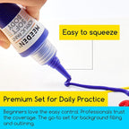 MEEDEN Titanium White Acrylic Paint: Matte Finish 250ml/8.45oz Soft Body Bulk - Image 4