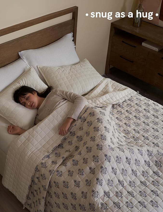 YnM 20lbs Weighted Blanket for Adults, Linen Heavy Bed Throw Blanket - Image 3
