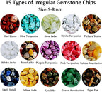 Gemstone Beads Natural Irregular Shaped Stone Chips Crystal Energy Healing Power - Image 2