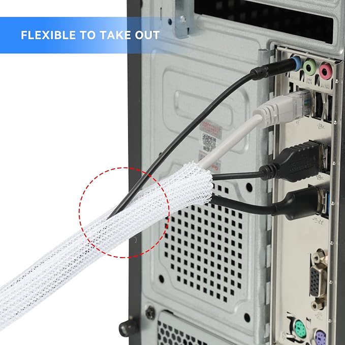 AGPTEK Cable Sleeve, 6.6ft - Image 5