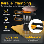 Helping Hands Clamp Metal, Adjustable Third Hand Soldering Holder Stand - Image 2