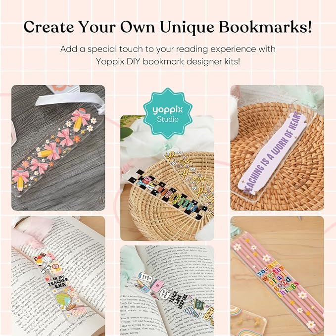 180 Pcs Acrylic Bookmark Blanks- 20 Set Bookmark Making Kit - Image 6