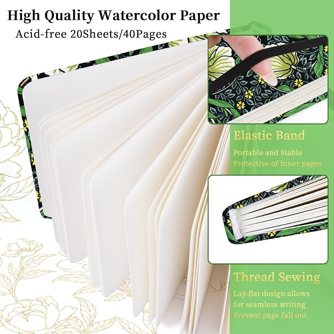 5x5 Handy Portable Handmade Cloth Fabric Hardcover Sewing Binding Travel - Image 5