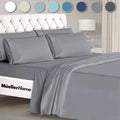 Mueller Luxury 6 PC Full Size Bed Sheets, Super Soft 1800, Deep Pocket up to by Mueller