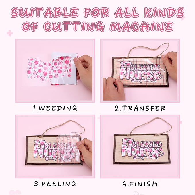 Tintnut Nurse Theme Permanent Vinyl Adhesive Vinyl 10 Sheets 12x10in | Hospital - Image 3