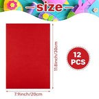 Morcheiong 12 Pcs Self Adhesive Felt Sheet Soft Felt Sheets - Image 2