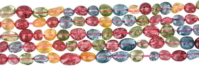 HAAMIIQII Natural Colorful Quartz Crystal Pebble Stone 5-8mm Small Irregular - Image 4