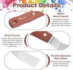 MECCANIXITY Pack of 1 Large Palette Knife No.3, 9.3" Long Palette Knives - Image 3