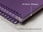 potricher 12 x 12 Inch Large Inch DIY Scrapbook Photo Album 80 Pages Thick - Image 4