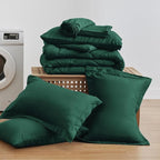 Love's cabin Full Comforter Set Dark Green, 7 Pieces Full Bed in a Bag - Image 9