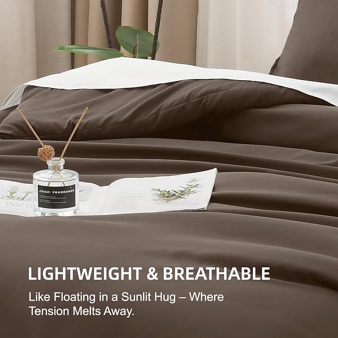 Litanika Chocolate Comforter California King Size, 3 Pieces Cal King - Image 6
