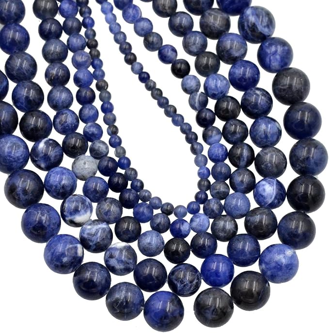 AD Beads Natural Gemstone Round Loose Beads 15" by ADBeads
