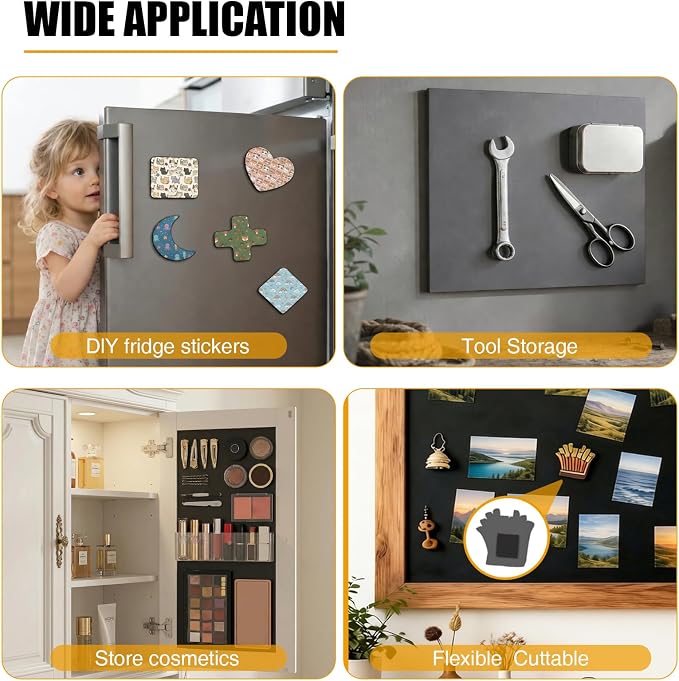80Mil Magnetic Sheets with Adhesive 8.5" x 11", Self Sticky Letter Size Sheet - Image 6