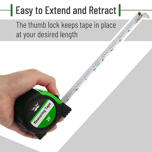 Mr. Pen- Retractable Tape Measure 25 ft, Easy Read | Steel Retractable - Image 5