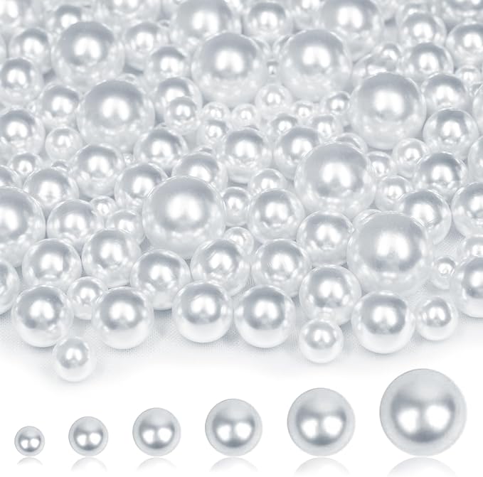 2000PCS Pearls for Crafting, Candles Centerpiece, DIY Crafts, Jewelry Making by Unknown