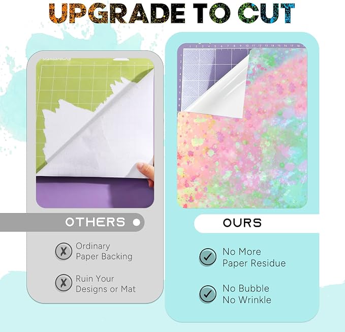 Tintnut Splash Permanent Vinyl 16 Sheets 12''x10'' Permanent Adhesive Vinyl | - Image 4