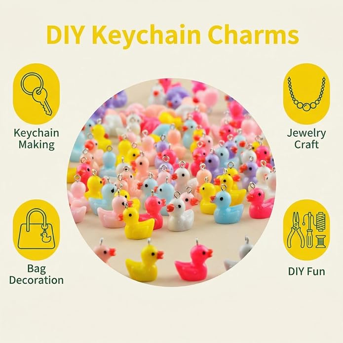 Keychain Charms Bulk 30pcs mixed Cute 3D Charms - Image 5