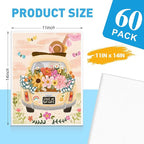 ESRICH Canvas for Painting 11x14, 60 Pack Canvas Boards for Painting Cotton - Image 2