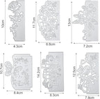 Patelai 6 Pcs Die Cuts for Card Making Metal Die Cut Flower Butterfly Lace Bird - Image 2