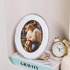 5x7 Ornate Oval Picture Frame, Hand-Crafted Resin Frame - Image 4