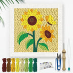 Doodlream Sunflower DIY Punch Needle Embroidery Kit by Doodlream