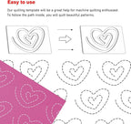 Kapyoo 3Pcs Freemotion Quilting Rulers and Templates Set Quilting Templates - Image 3