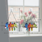 DASTOLL 2 Pack Stained Glass Window Hanging - Image 6