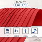 Red EVA Foam Sheets for Crafts, 9 x 12 Inch, 2mm Thickness, 15 Pack – Ideal for - Image 4