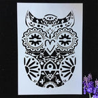 TIAMECH A4 Reusable Mandala Owl Stencil - Image 5
