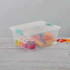 Sterilite 12-Pack Clip Box, Stackable Clear Plastic Bins - Image 8