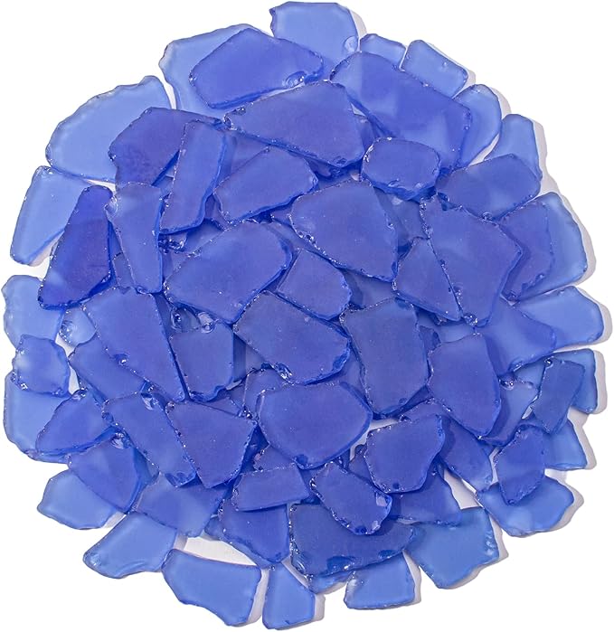 Keedolla Tumbled Sea Glass for Crafts - 10 OZ Flat Frosted Seaglass Pieces for by Keedolla