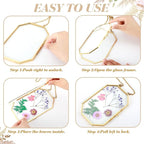 Qunclay 2 Pcs Double Glass Frame - Image 3