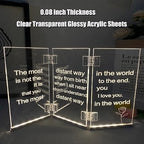 2-Pack Clear Acrylic Sheets, 8.5x11 inch Plexiglass Sheets 2mm | 1/12inch Thick - Image 2